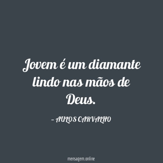 Jovem é um diamante lindo nas mãos de Deus