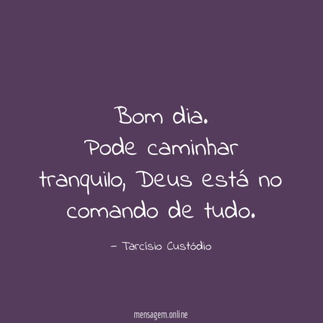 Bom dia