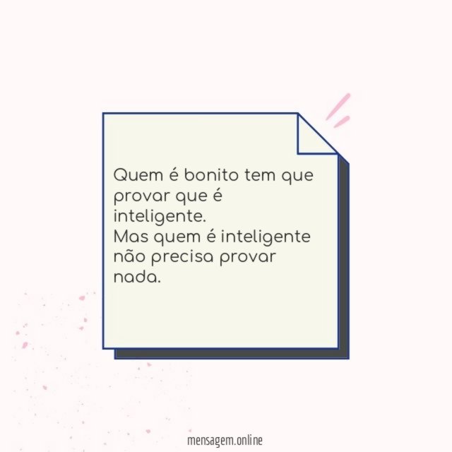 Inteligente > Bonito