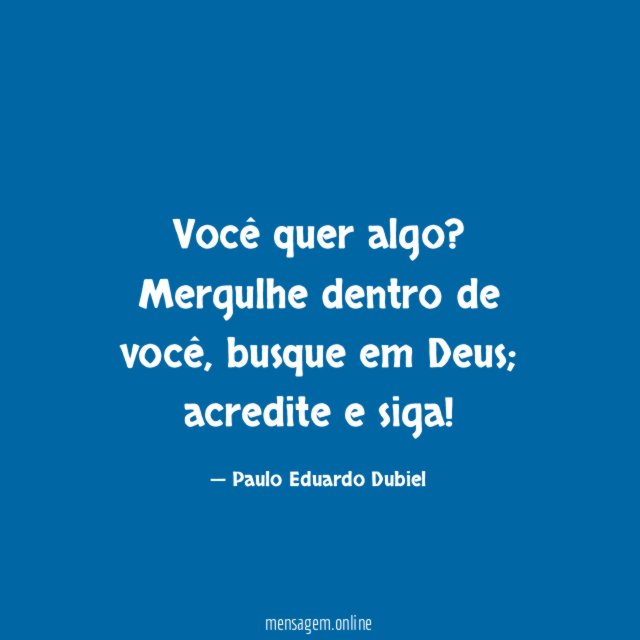 Você quer algo
