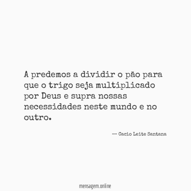 A predemos a dividir o pão para que
