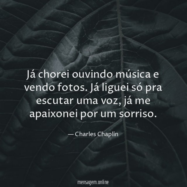 Já chorei ouvindo música
