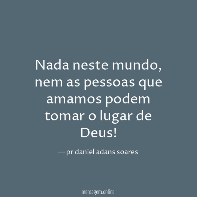 Nada neste mundo