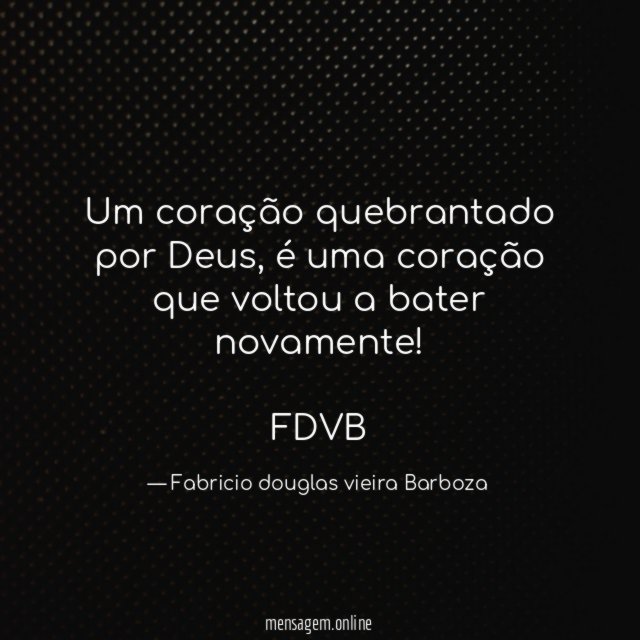 Um coração quebrantado por Deus