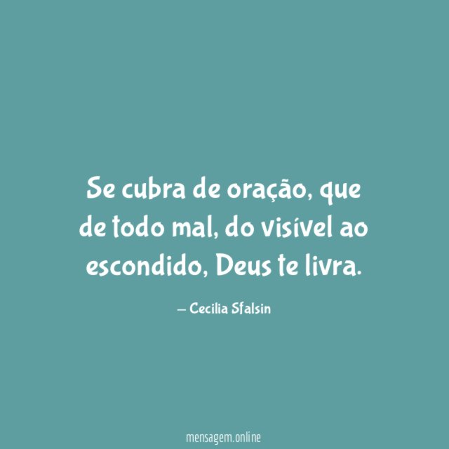 Se cubra de oração