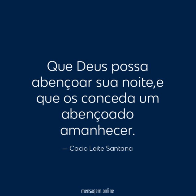 Que Deus possa abençoar sua noite