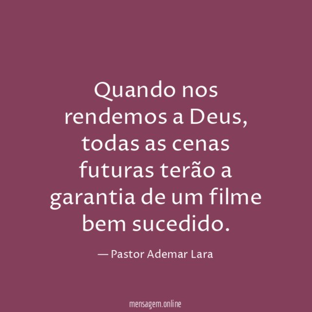 Quando nos rendemos a Deus