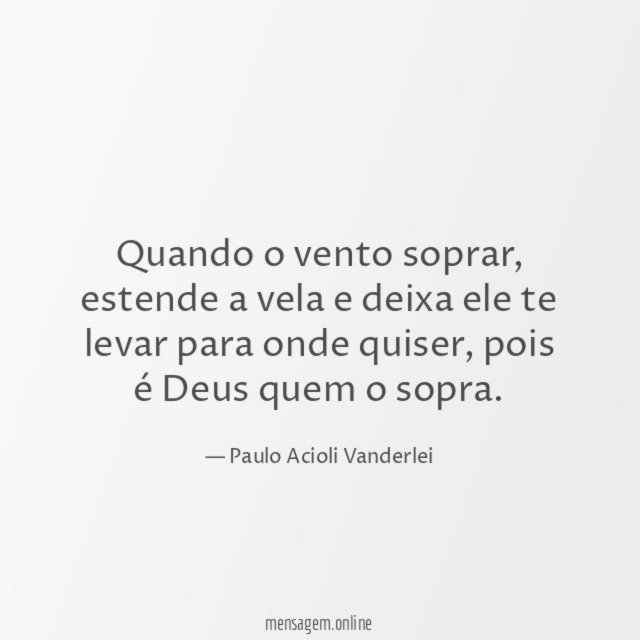Quando o vento soprar