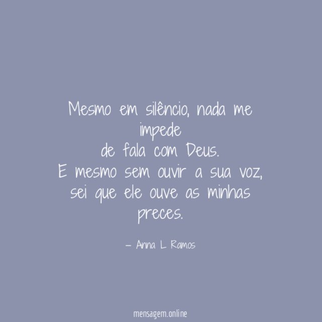 Mesmo em silêncio