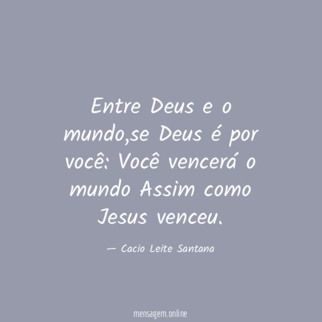 Entre Deus e o mundo