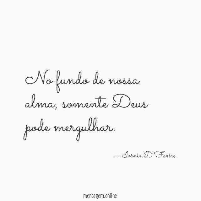 No fundo de nossa alma