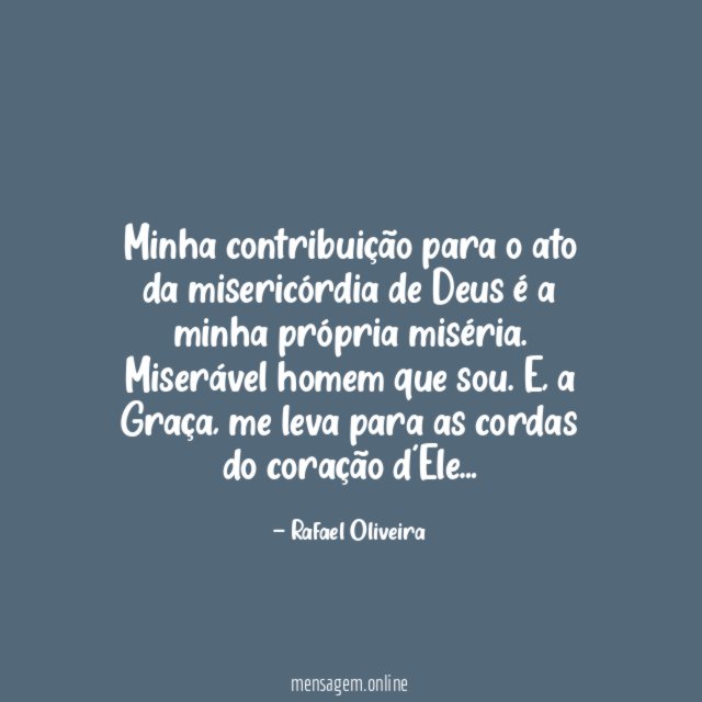 Minha contribuição para o ato da misericórdia de
