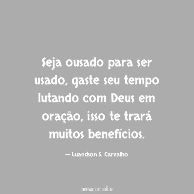 Seja ousado para ser usado