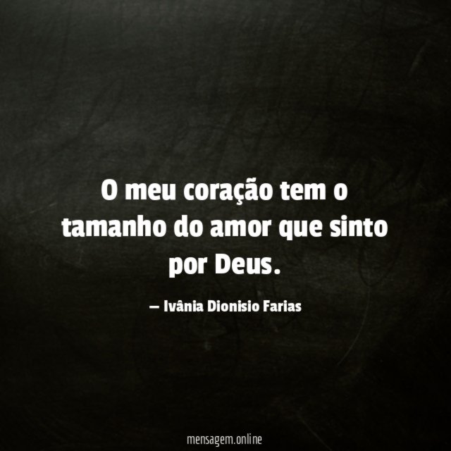 O meu coração tem o tamanho do amor
