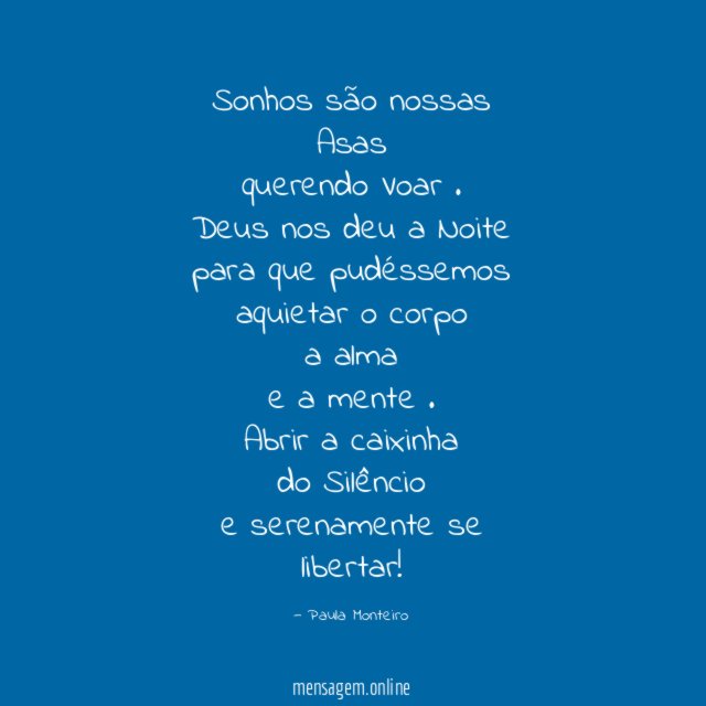 Sonhos são nossas Asas
querendo Voar.
