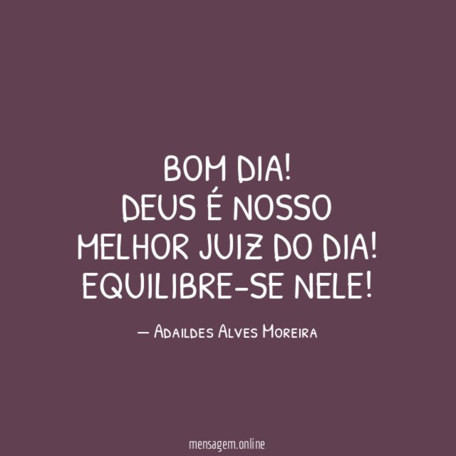 BOM DIA