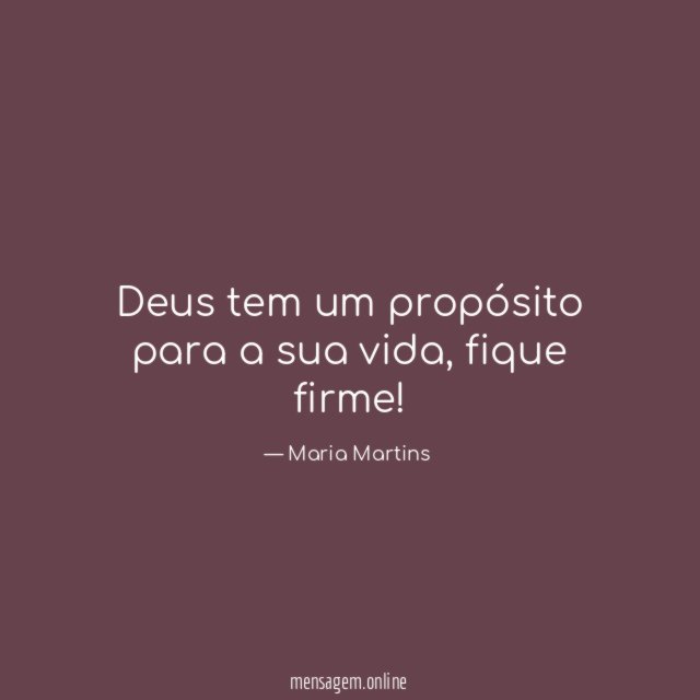 Deus tem um propósito para a sua vida