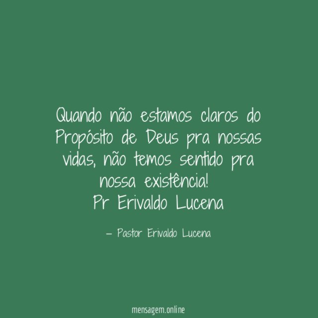 Quando não estamos claros do Propósito de Deus