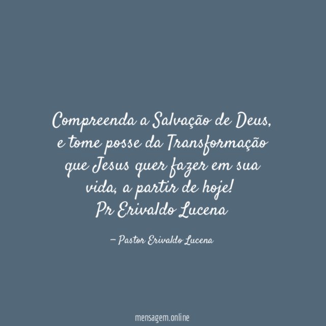 Compreenda a Salvação de Deus