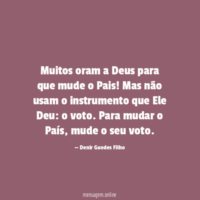 Muitos oram a Deus para que mude o Pais