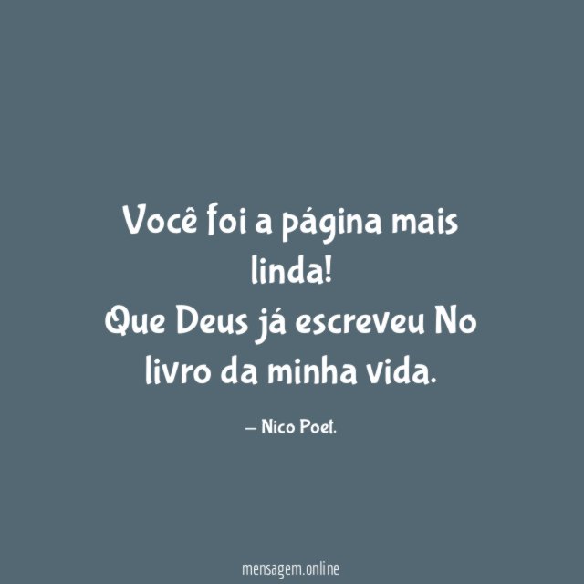 Você foi a página mais linda