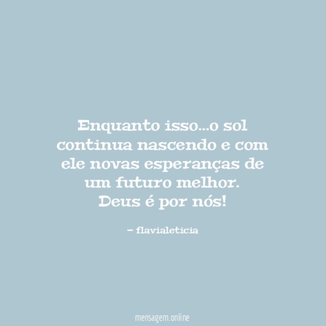 Enquanto isso
