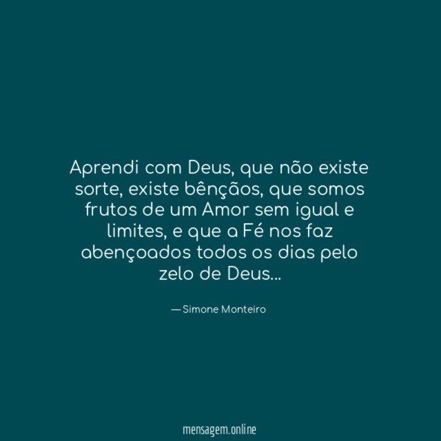 Aprendi com Deus
