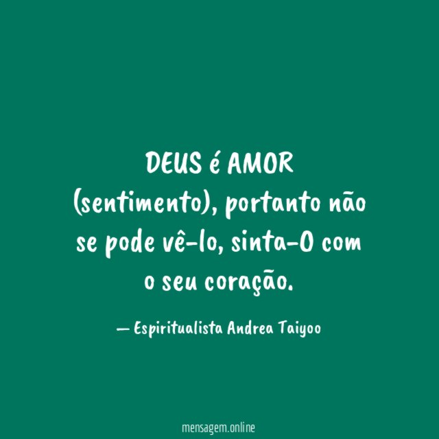 DEUS é AMOR (sentimento)
