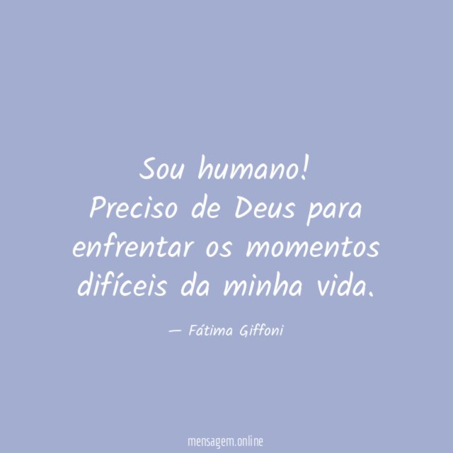 Sou humano