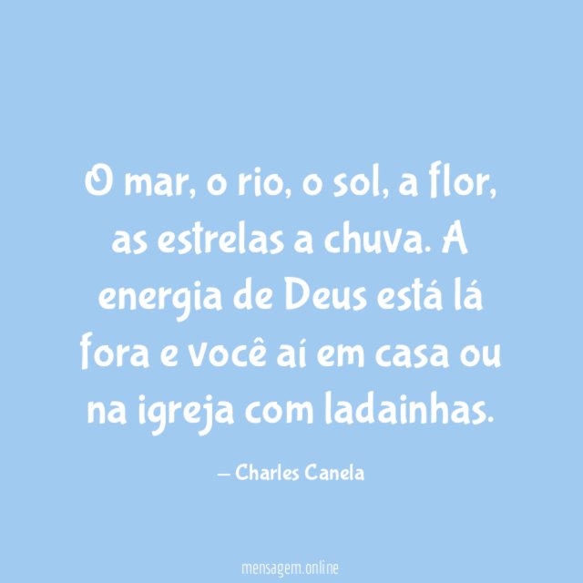 O mar