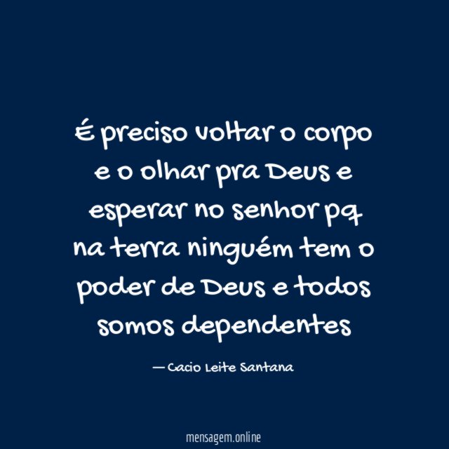 É preciso voltar o corpo e o olhar