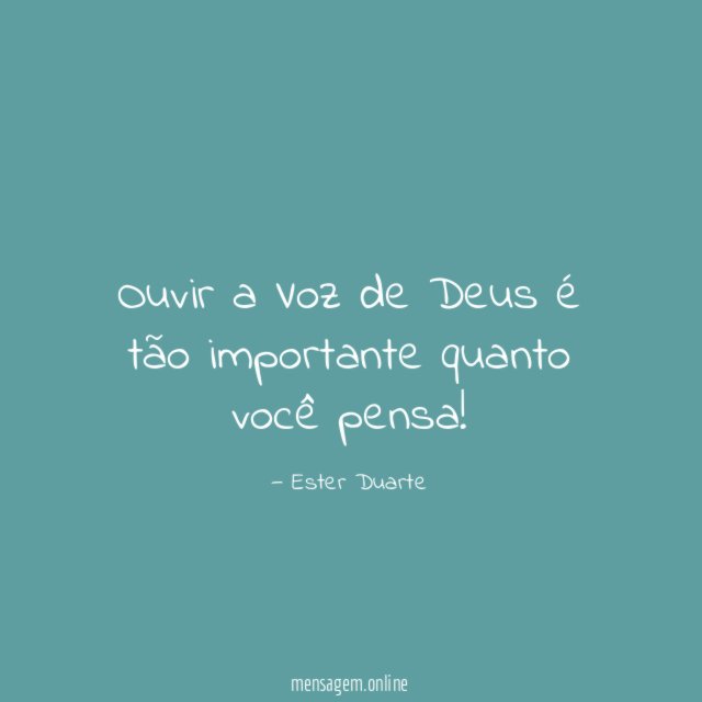 Ouvir a Voz de Deus é tão importante quanto você pensa