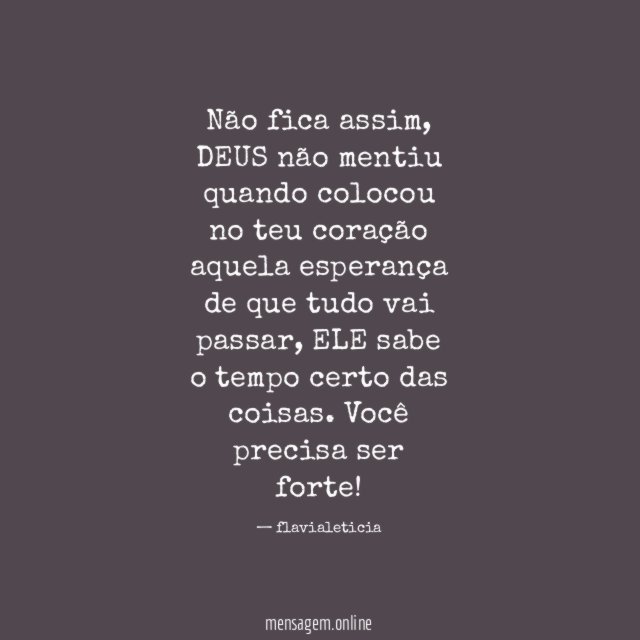 Não fica assim