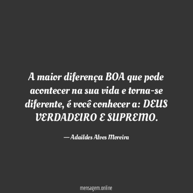 A maior diferença BOA que pode acontecer na