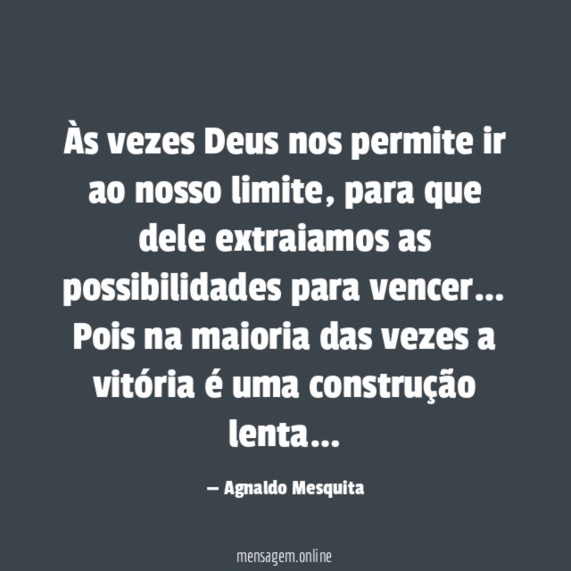 Às vezes Deus nos permite ir ao nosso limite