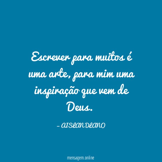 Escrever para muitos é uma arte