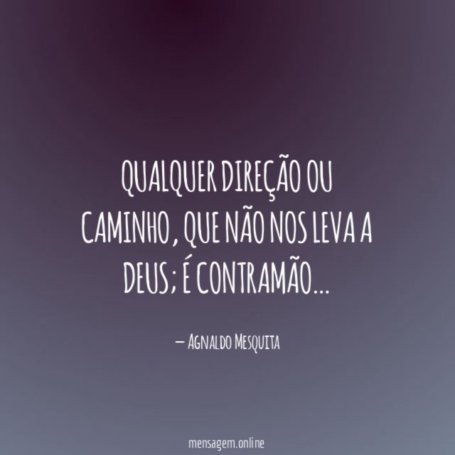Qualquer direção ou caminho