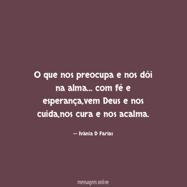 O que nos preocupa e nos dói na alma