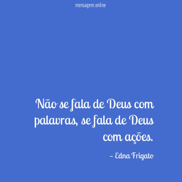 Não se fala de Deus com palavras
