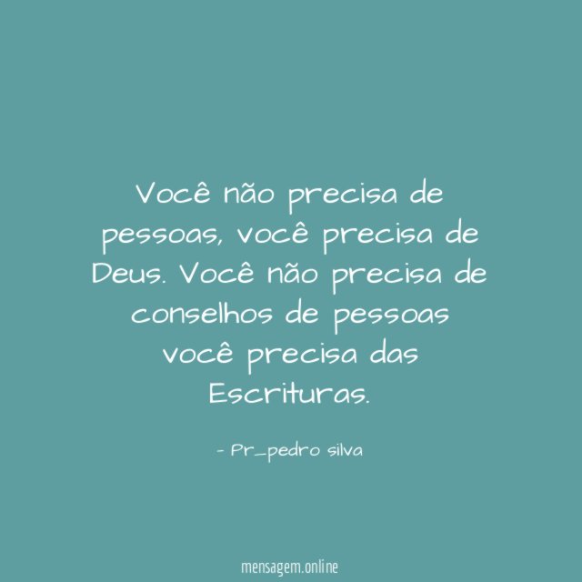 Você não precisa de pessoas