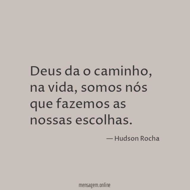 Deus da o caminho
