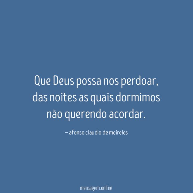 Que Deus possa nos perdoar