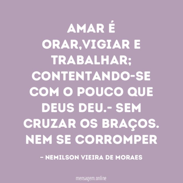 Amar é orar