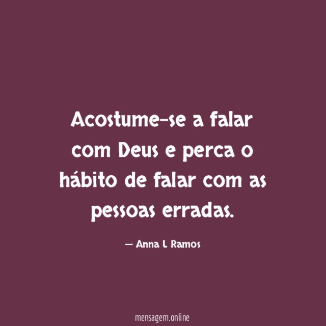 Acostume-se a falar com Deus e perca o hábito