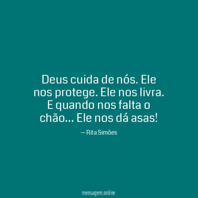 Deus cuida de nós