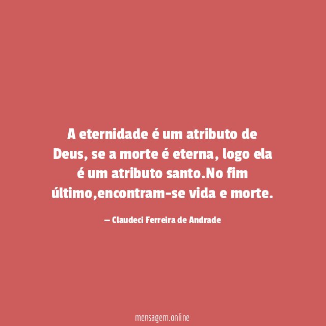 A eternidade é um atributo de Deus