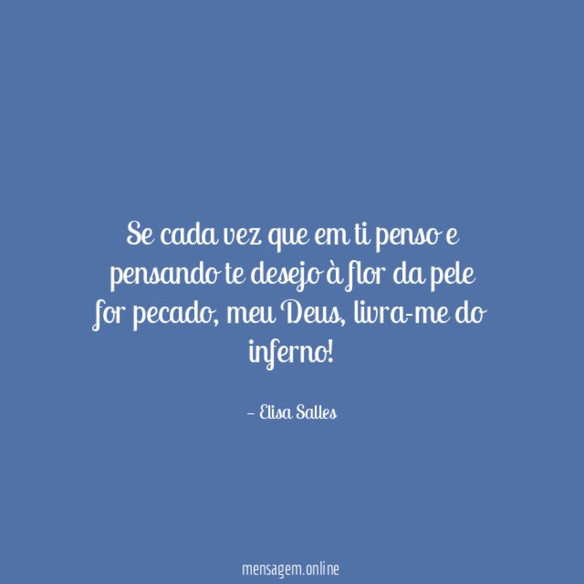Se cada vez que em ti penso