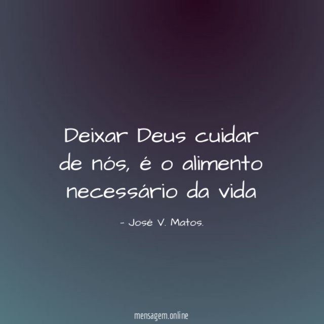 Deixar Deus cuidar de nós