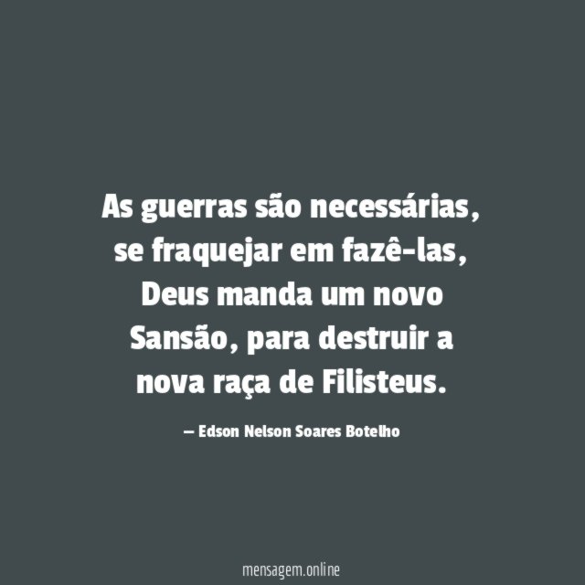 As guerras são necessárias