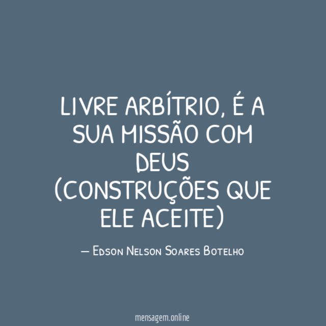 Livre Arbítrio